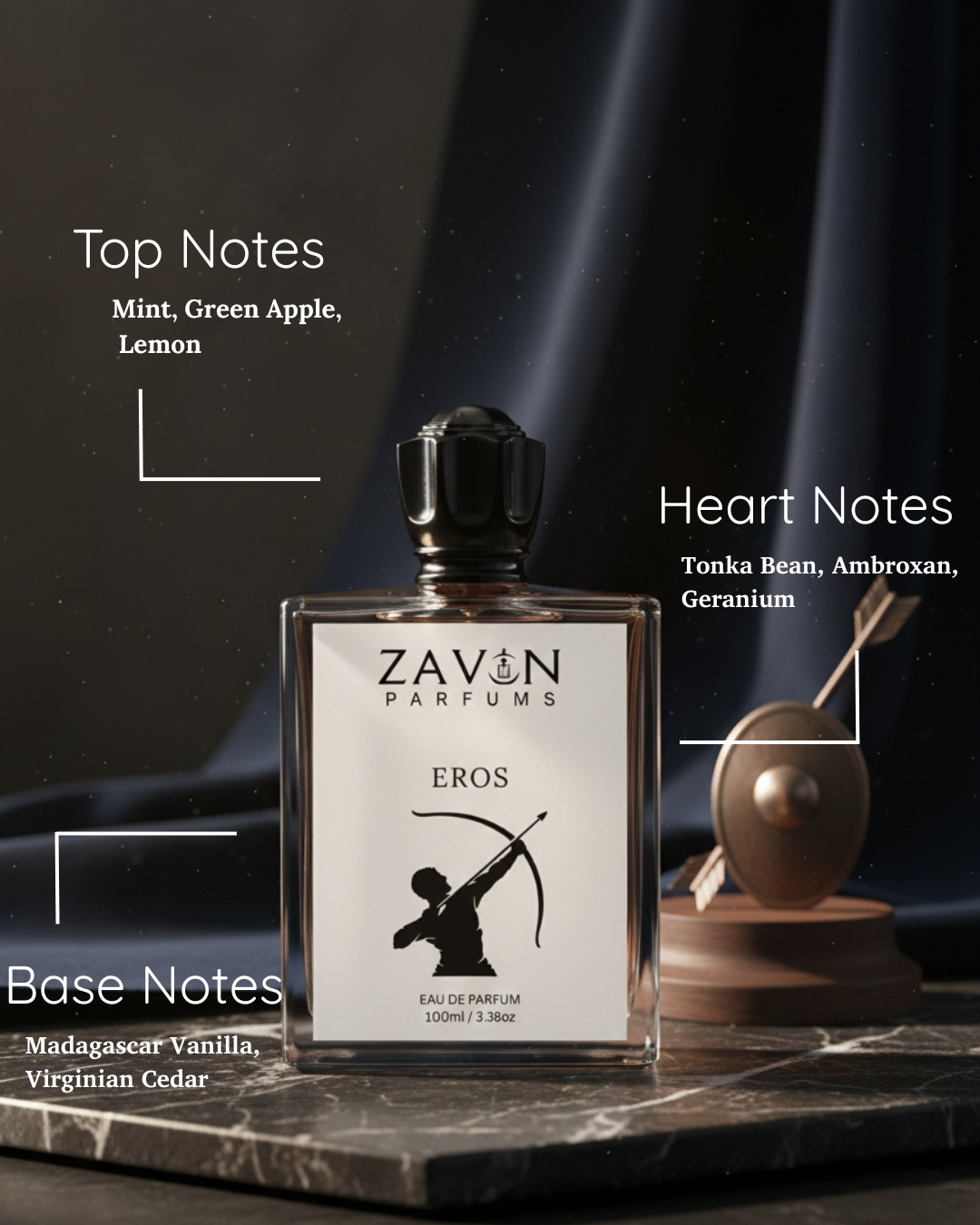 Eros Perfume for Men | Fresh Mint, Citrus & Vanilla Fragrance | Long Lasting Eau de Parfum | 100ml - Image 2