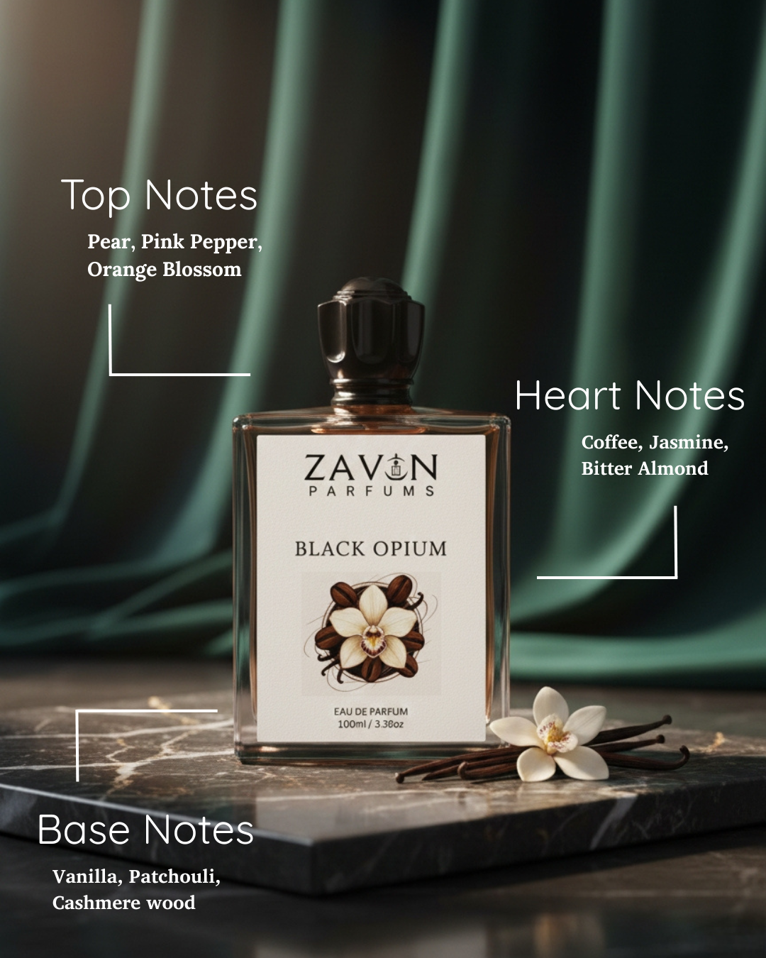 Black Opium Perfume for Women | Sweet Floral & Vanilla Fragrance | Long Lasting Eau de Parfum | 100ml - Image 2