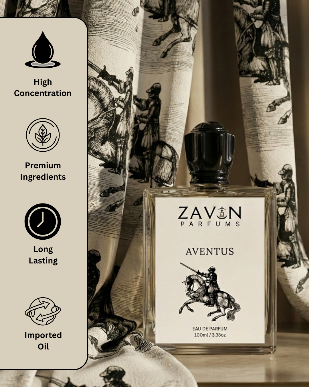 Aventus Perfume for Men | Fruity, Smoky & Woody Fragrance | Long Lasting Eau de Parfum | 100ml - Image 3