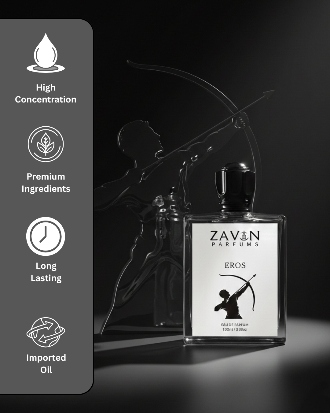 Eros Perfume for Men | Fresh Mint, Citrus & Vanilla Fragrance | Long Lasting Eau de Parfum | 100ml - Image 3