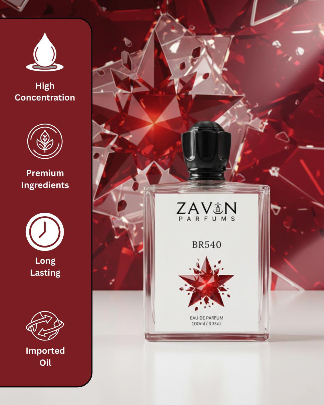 BR540 Perfume for Women & Men | Sweet Amber & Woody Fragrance | Long Lasting Eau de Parfum | 100ml - Image 3