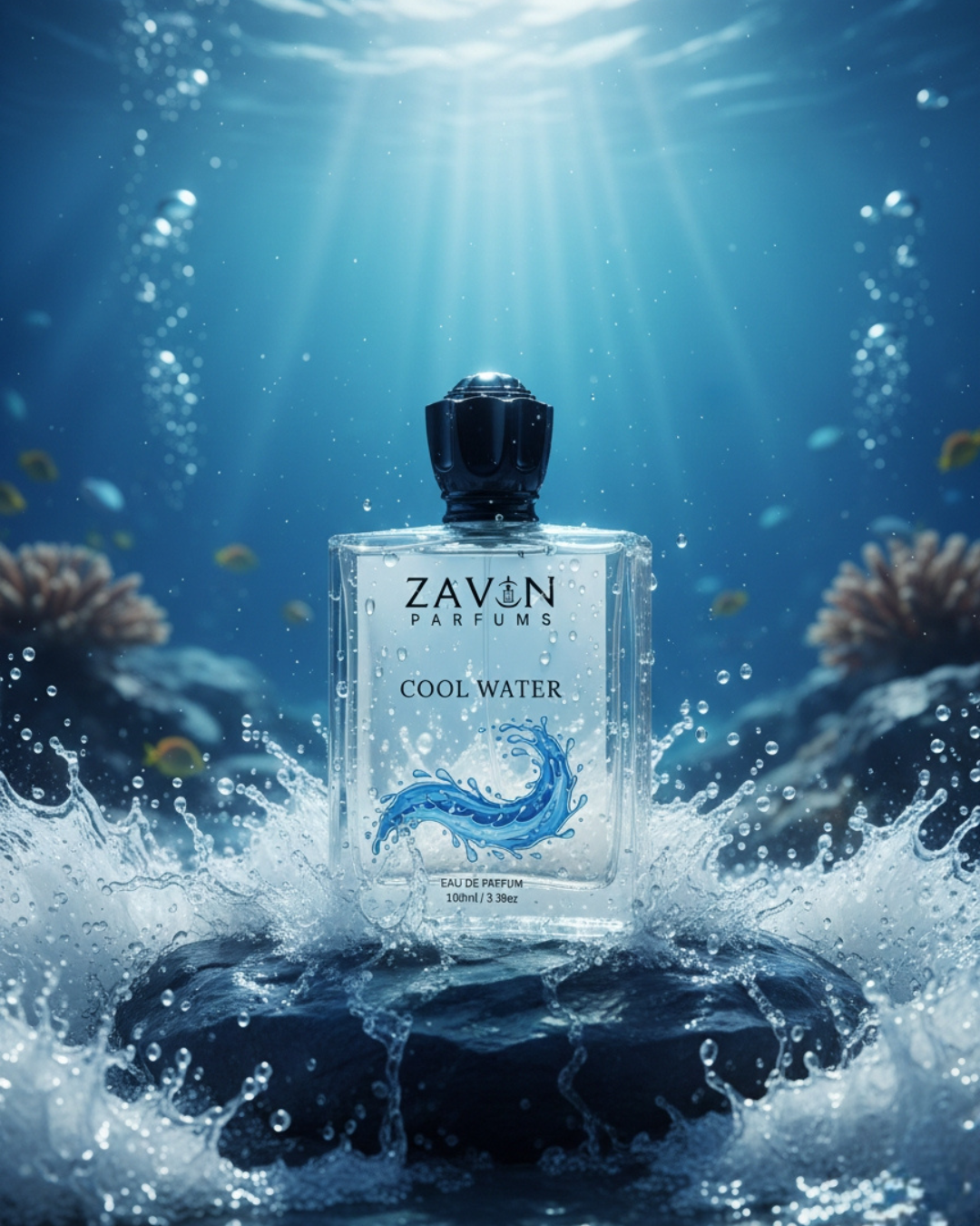 Cool Water Perfume for Men | Fresh Aquatic & Aromatic Fragrance | Long Lasting Eau de Parfum | 100ml - Image 4